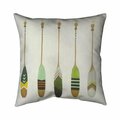 Fondo 20 x 20 in. Colorful Nautical Oars-Double Sided Print Indoor Pillow FO2794537